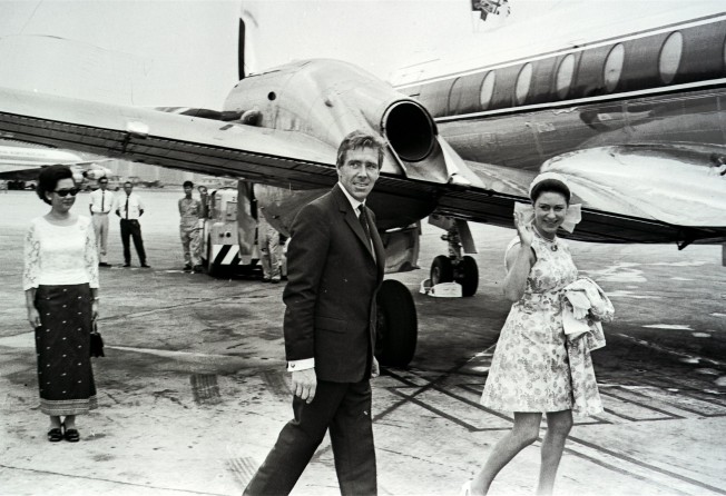 Princess Margaret and her husband leaving Hong Kong following a one-day stopover, in 1969. Photo: SCMP