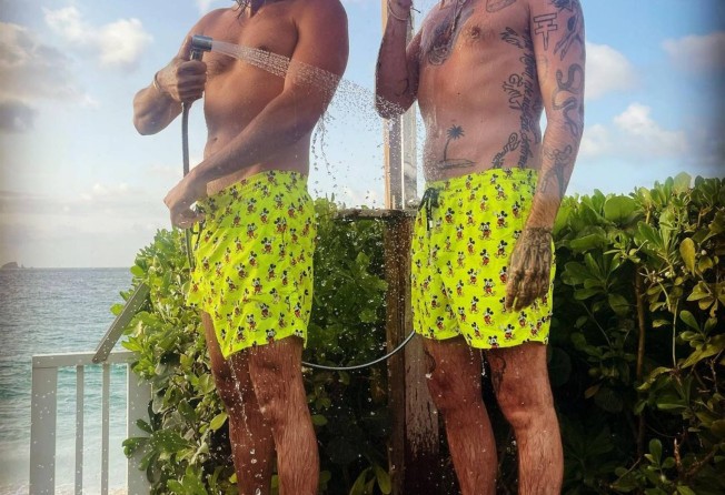 Tom Kaulitz and his identical twin brother, Bill. Photo: @heidiklum/Instagram