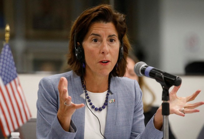 US Secretary of Commerce Gina Raimondo speaks during an event in Mexico on September 12, 2022. Photo: Reuters