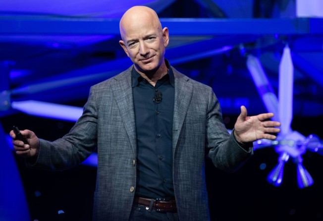 Jeff Bezos is currently the fourth richest person in the world, dropping down the list as Amazon’s value also drops. Photo: AFP via Getty Images/TNS