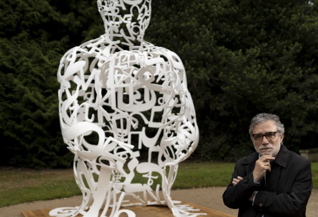 Jaume Plensa at his exhibition in Yorkshire Sculpture Park, UK. Photo: Jonty Wilde