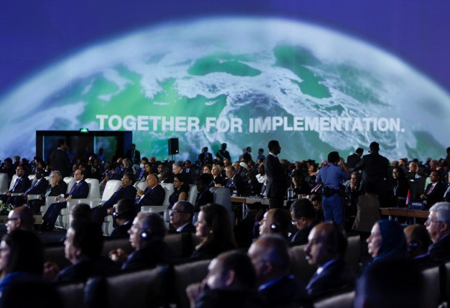 People attend the COP27 climate summit in Sharm el-Sheikh, Egypt, on November 7, 2022. Photo: Reuters