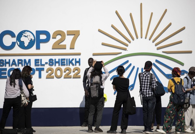 People attend the COP27 climate summit in Sharm el-Sheikh, Egypt, on November 6, 2022. Photo: DPA