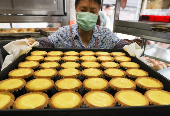 Egg tarts ready for sale at the now-closed Hoover Cake Shop in Kowloon City. Photo: SCMP/ Dickson Lee