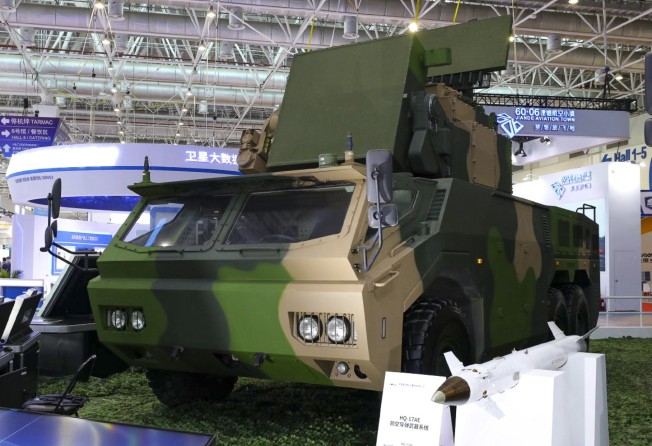 The HQ-17AE is an export version of a PLA short-range air-defence system. Photo: Weibo