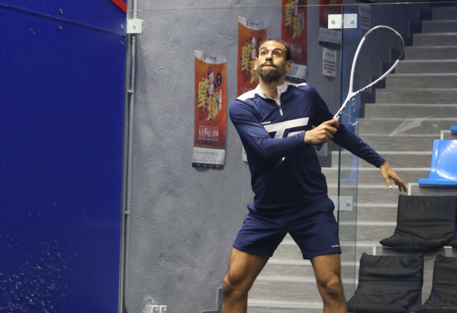 Defending champion Mohamed ElShorbagy will also be in action on Tuesday at the Hong Kong Squash Centre. Photo: Shirley Chui