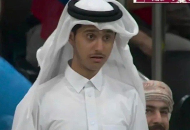 Sad prince of Qatar: Abdulrahman Fahad al-Thani’s disappointed and exasperated facial expressions have endeared him to millions on Chinese social media. Photo: WEIBO