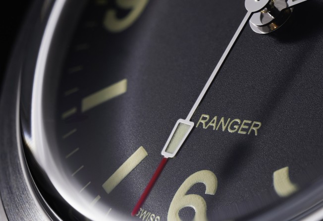 The Tudor Ranger comes with a satin brushed finish and an arrow-shaped hour hand.