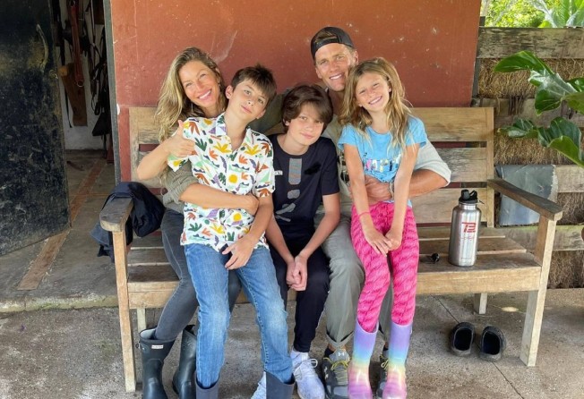 Tom Brady and Gisele Bündchen’s family of three kids. Photo: @tombrady/Instagram