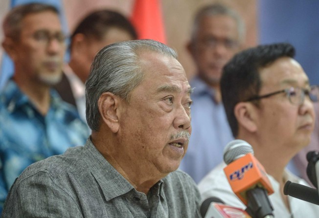 Former leader Muhyiddin Yassin said the outcome of two by-elections held on Wednesday was proof enough that the public did not approve of Anwar’s move to form a partnership between his Pakatan Harapan coalition and the former ruling Barisan Nasional alliance. Photo: AFP
