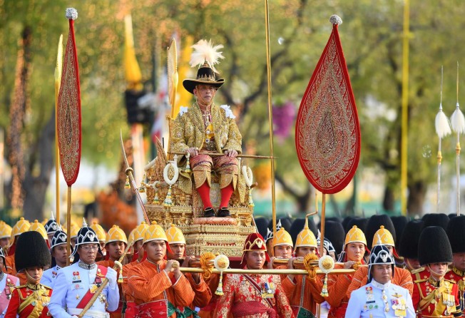 Palanquins are still used for ceremonial occasions in some places. Here, Thailand’s King Maha Vajiralongkorn is carried in a golden palanquin during his coronation procession in 2019. Photo: AFP