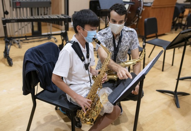 A music lesson at Hong Kong International School. Photo: Handout