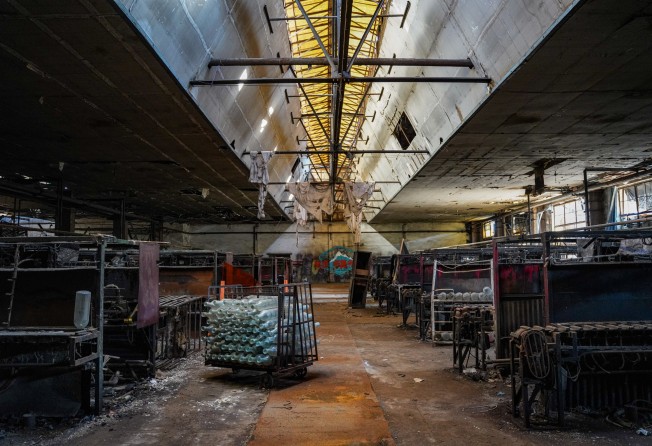 This abandoned glass factory was shut down in 2012. Photo: Greg Abandoned