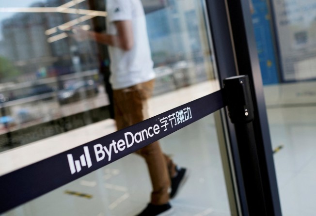 A ByteDance logo at its office in Beijing. Photo: Reuters