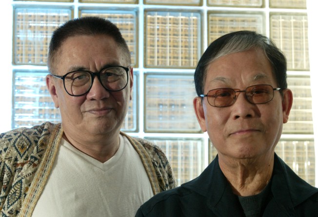 Lyricist James Wong Jim (left) and Joseph Koo in 2003. Photo: SCMP