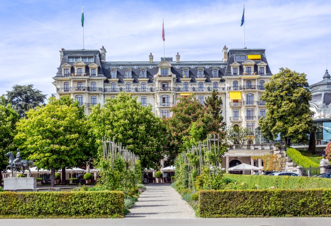 The 160-year-old Beau-Rivage Palace hotel, in Lausanne, Switzerland, closed for six months during the pandemic. Photo: Shutterstock