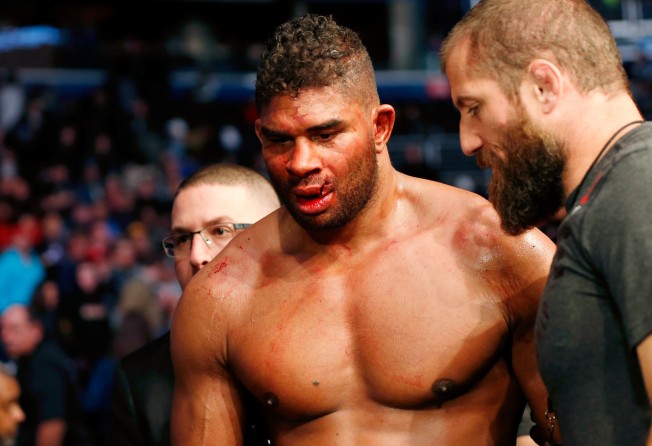 Alistair Overeem leaves the Octagon after his loss to Jairzinho Rozenstruik at UFC Fight Night at Capital One Arena. Photo: USA TODAY Sports