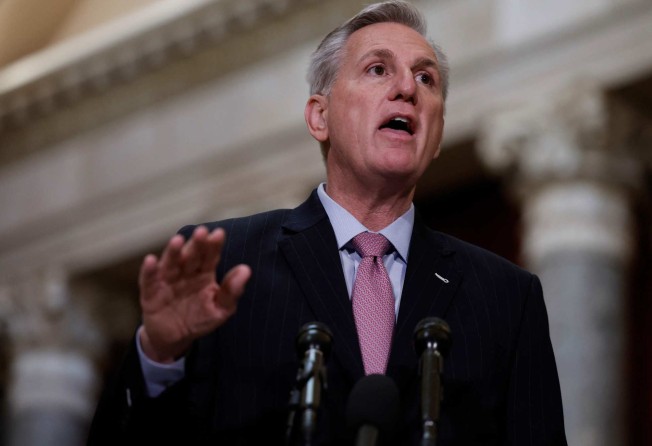 US House Speaker Kevin McCarthy said President Joe Biden needs to recognise the political realities that come with a divided government. Photo: AFP