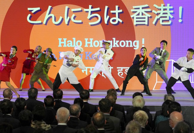 A performance during the campaign’s launch ceremony. Photo: Elson Li
