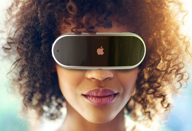 A concept design for an Apple mixed-reality headset by industrial designer Antonio De Rosa. Photo: Handout