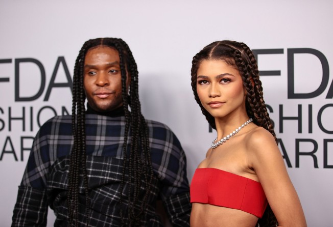 Law Roach, left, and Zendaya attend the 2021 CFDA Fashion Awards at The Grill Room in November 2021, in New York. Photo: TNS