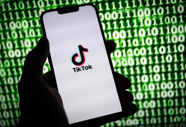 The logo of TikTok is displayed on a smartphone in this illustration taken on October 30, 2023. Photo: AFP