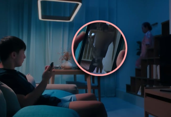 A Singapore telecoms firm has stoked controversy with an advert in which a mother respects her son’s right to watch pornography. Photo: SCMP composite/YouTube