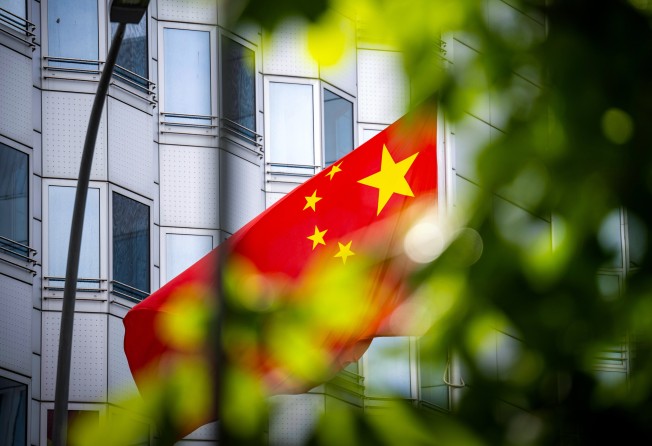 A Chinese flag flies in front of the country’s embassy in Berlin, Germany, in April 2024. Photo: dpa via AP