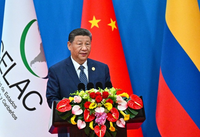 Chinese President Xi Jinping addresses the opening of the fourth ministerial meeting of the China-Celac forum in Beijing on Tuesday. Photo: AFP