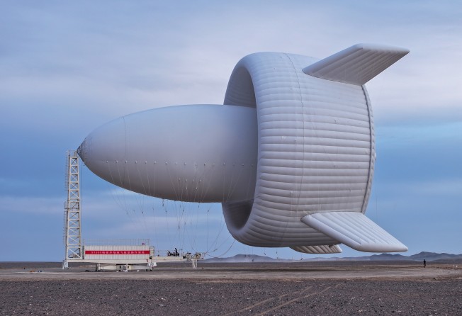 The airship-like S1500 is about the size of a basketball court and as tall as a 13-storey building. Photo: Handout