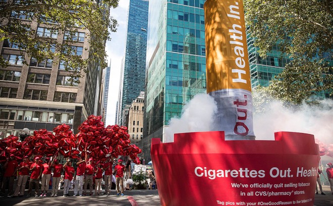 cvs stop selling tobacco Vows to Quit Products Tobacco sales halted sooner than