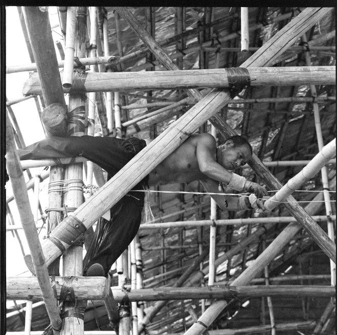 ‘Scaffold Sage’ by Cheung Hiu Laam is the National Geographic Wheelock Hong Kong Photo Contest 2018’s 2nd runner up in the People category. Photo: Handout