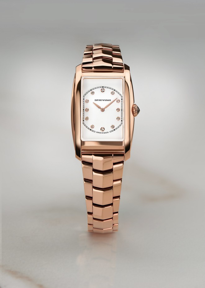 Emporio Armani Swiss Made Modern Retrò women’s watch.