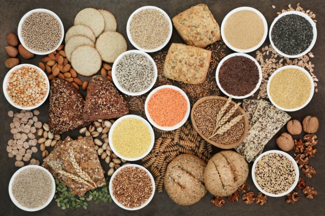 Whole grains are a great source of fibre.