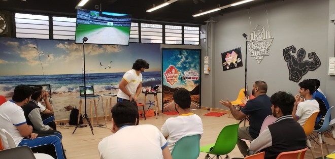 Through virtual reality games, Project SPIN – Sports Inclusion Network enables people of different nationalities to experience the fun of sports. 