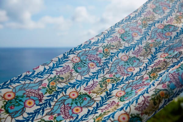 Bingata fabric developed as the clothing of royalty and the upper class under the protection of the royal government during the Ryukyu Kingdom ©️OCVB