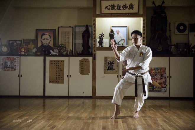 Karate originated in Okinawa, after the Kenpo style from China was incorporated into local martial arts, and is still practiced widely at local training studios and tournaments ©️OPG