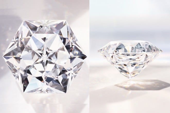 The Chaumet Bee My Love new Taille Impératrice-shaped diamond boasts 88 facets that endows it with an extraordinary brilliance.