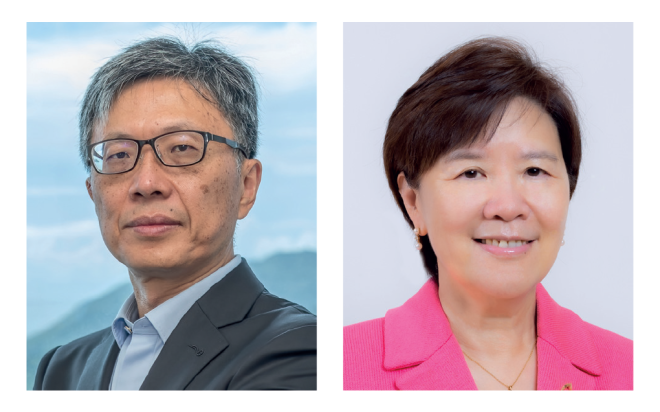 (Left) HKUST Council Chairman Prof. Harry Shum, (Right) HKUST President Prof. Nancy Ip