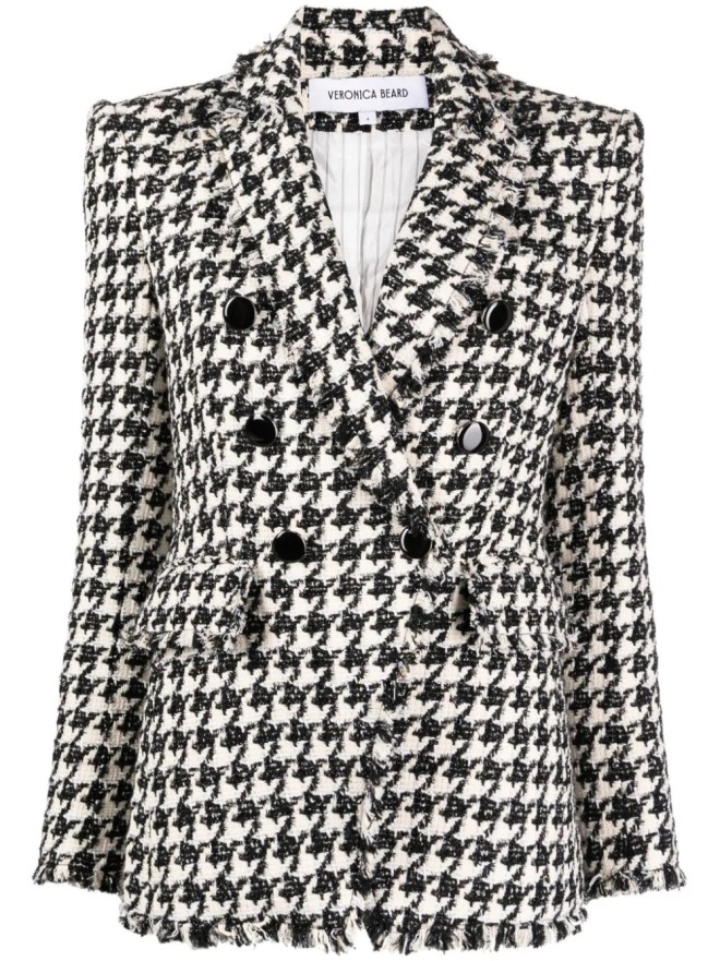 SHE Tokyo Stella houndstooth ダブル ジャケット 人気商品を激安通販 SHE Tokyo Stella houndstooth ダブル ジャケット