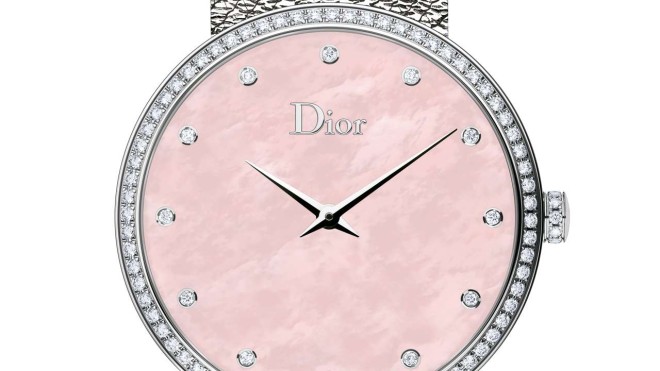 Dior VIII 自動巻き/ダイヤモンド/18KRoseGold/マザーオブパール CHRISTIAN DIOR Stainless Steel 18K Rose Gold Diamond Mother
