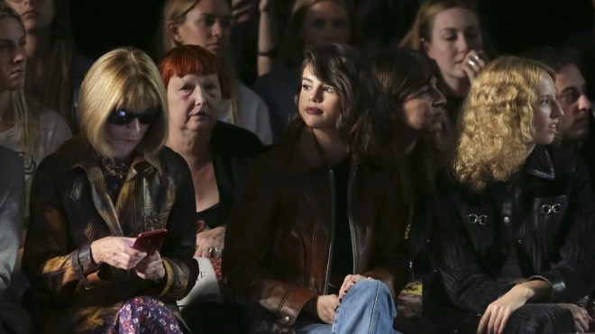 chinese dress ladies Selena Gomez Leather Top main image 1