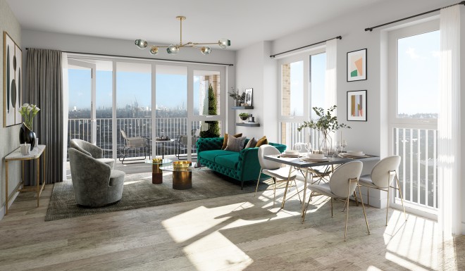 Regency Heights’ high elevation provides residents with stunning views over London’s ever changing skyline
