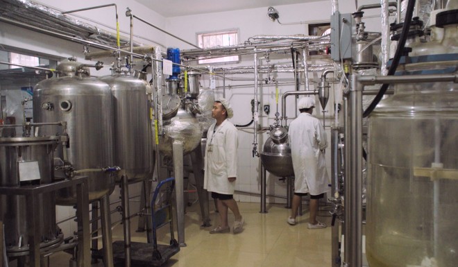 Pan Zongbing's factories in Yunnan produce about four metric tons of CBD powder a year.