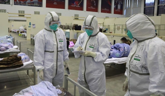 Wuhan has converted several stadiums into temporary hospitals to house coronavirus patients.
