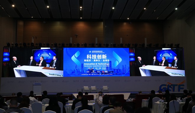 The panel at the SCMP’s headquarters discussed Hong Kong’s role in driving the new national economy.