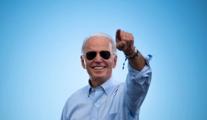 Joe Biden on the campaign trail in Florida. File photo: AFP