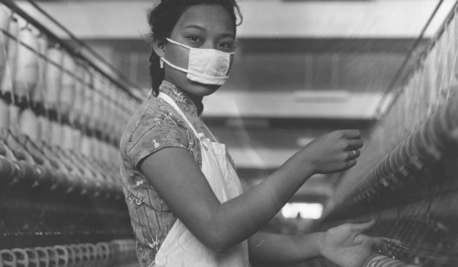 The Nanyang cotton mill in Hong Kong in 1950. Photo: Getty Images