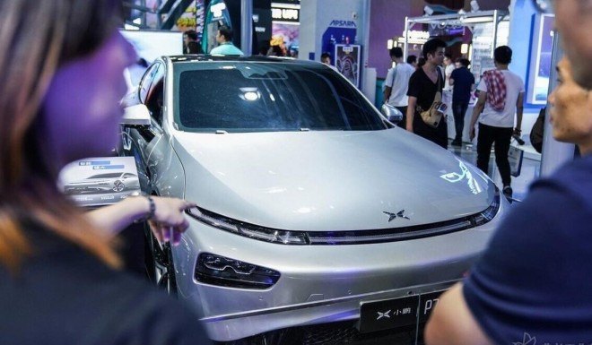 Xpeng’s second electric vehicle, the P7 intelligent coupe, started shipping in June. The company is now committing to releasing a new vehicle each year and will equip them with lidar systems to aid its self-driving technology starting in 2021. Photo: vogel.com.cna