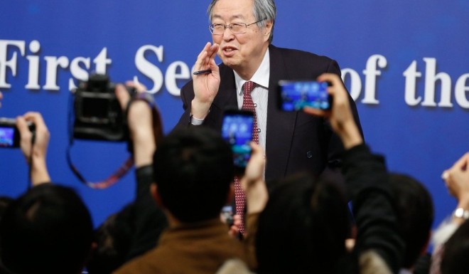 Zhou Xiaochuan, the former governor of the People’s Bank of China, is an advocate for Beijing’s digital currency plan. Photo: EPA-EFE